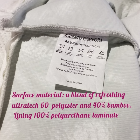 NEW Twin Size Bamboo Mattress Protector Pad Cover And Pillowcase Protector - Picture 7 of 12